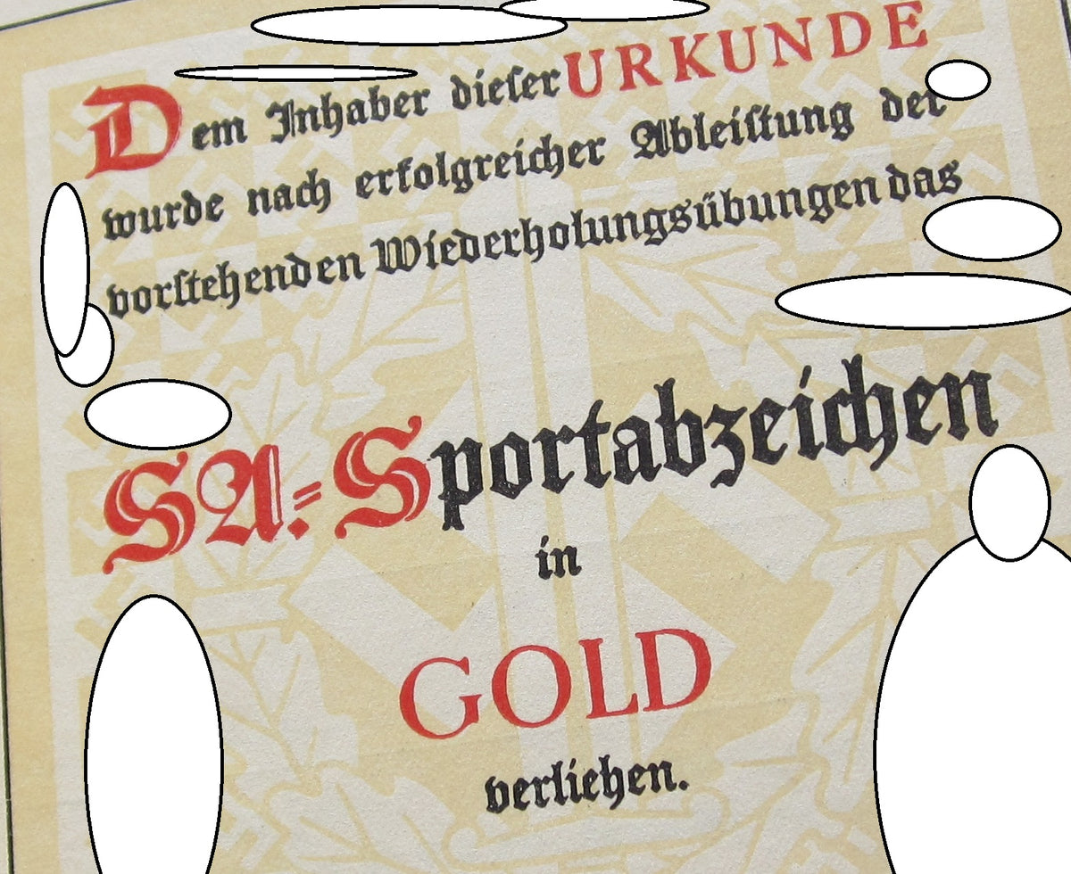 Urkundenheft SA - Sportabzeichen mit Besitzzeugnis