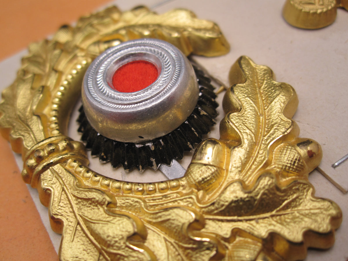 H.W.  -  -   Landstreitkräfte der Kriegsmarine SET Kokarde mit Mützenkranz und Mützenadler für Schirmmütze MINT CONDITION