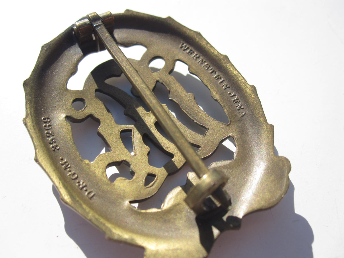 DRL Sportabzeichen in Bronze mit Hersteller Wernstein
