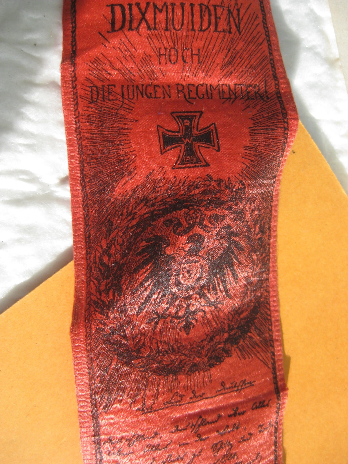 Original Vivatband DIXMUIDEN DIKSMUIDE 1914 Belgien Westfront Yser Flandern