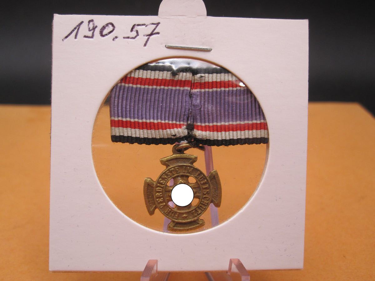 H.W.  -  - Miniatur Kreuz für Verdienste im Luftschutz Ehrenzeichen 1.Klasse  1938