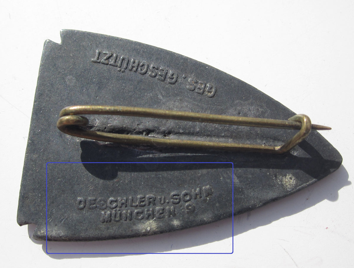 Kappenabzeichen Bayern Weltkrieg 11. bayr. Division 1916