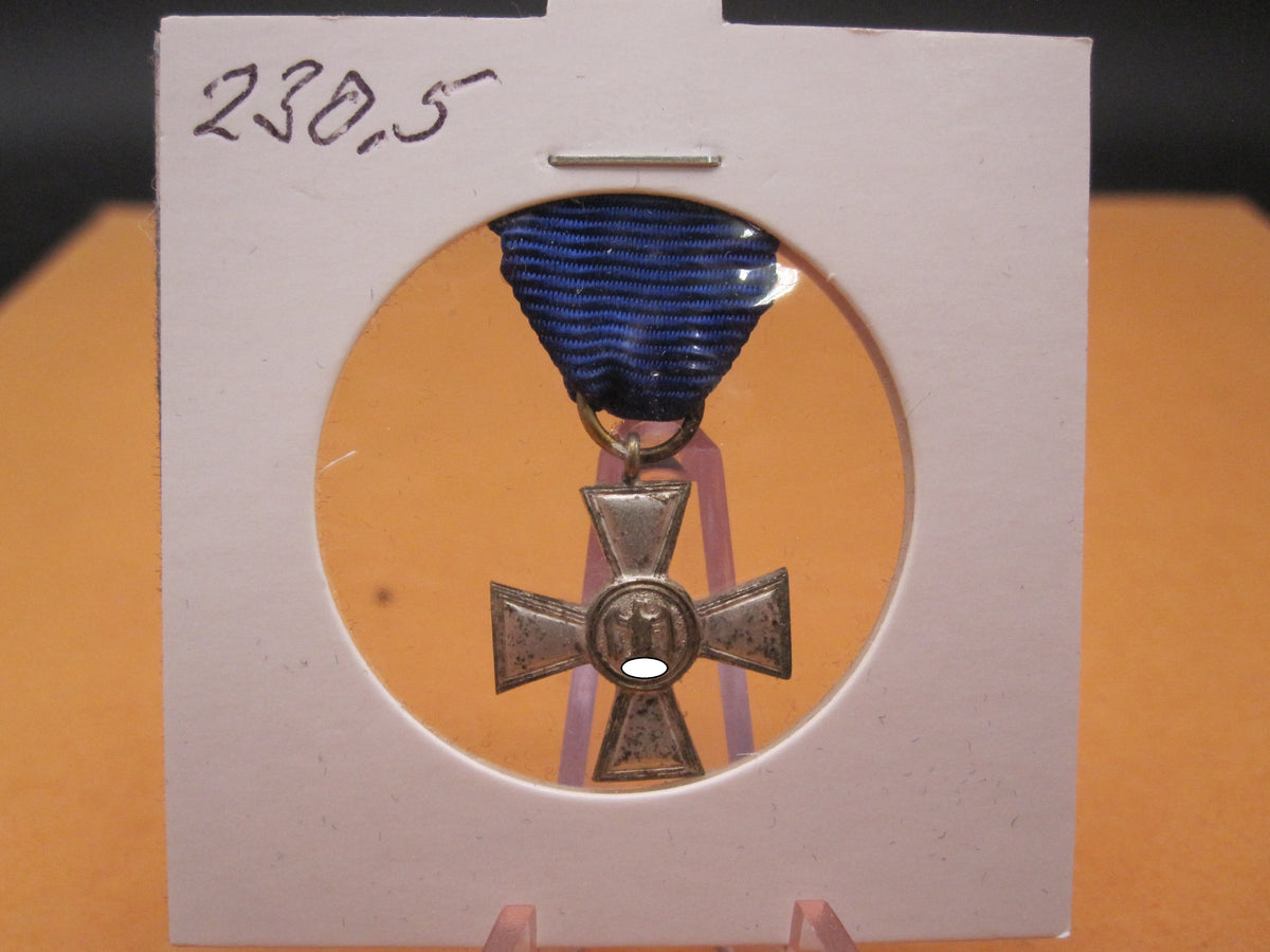 H.W.  -  - Miniatur Kreuz für 18 Dienstjahre in der Wehrmacht