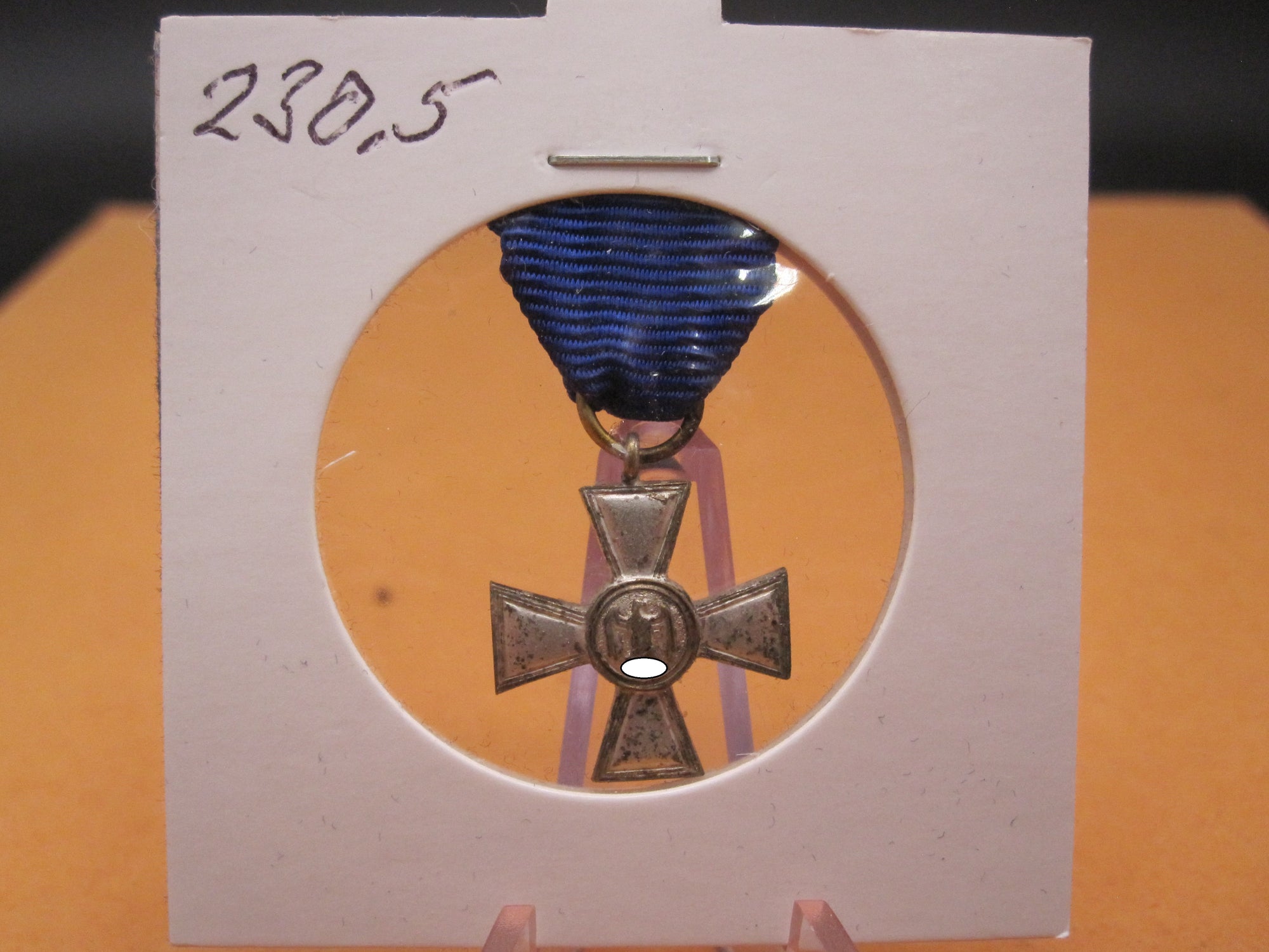 H.W.  -  - Miniatur Kreuz für 18 Dienstjahre in der Wehrmacht