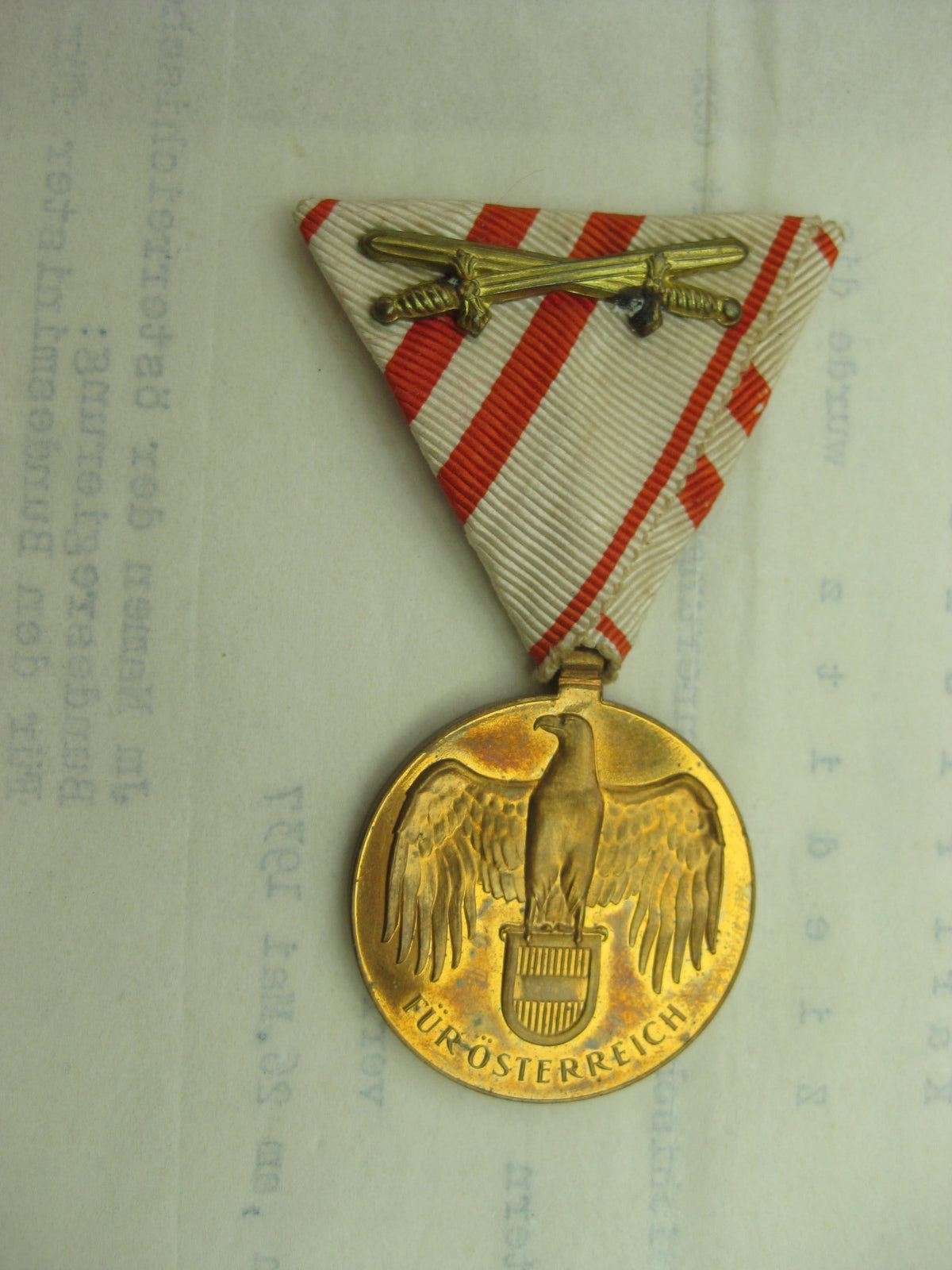 Österreich 1.Weltkrieg Tiroler Erinnerungsmedaille Verleihungsurkunden Kriegsmedaille 1914 - 1918