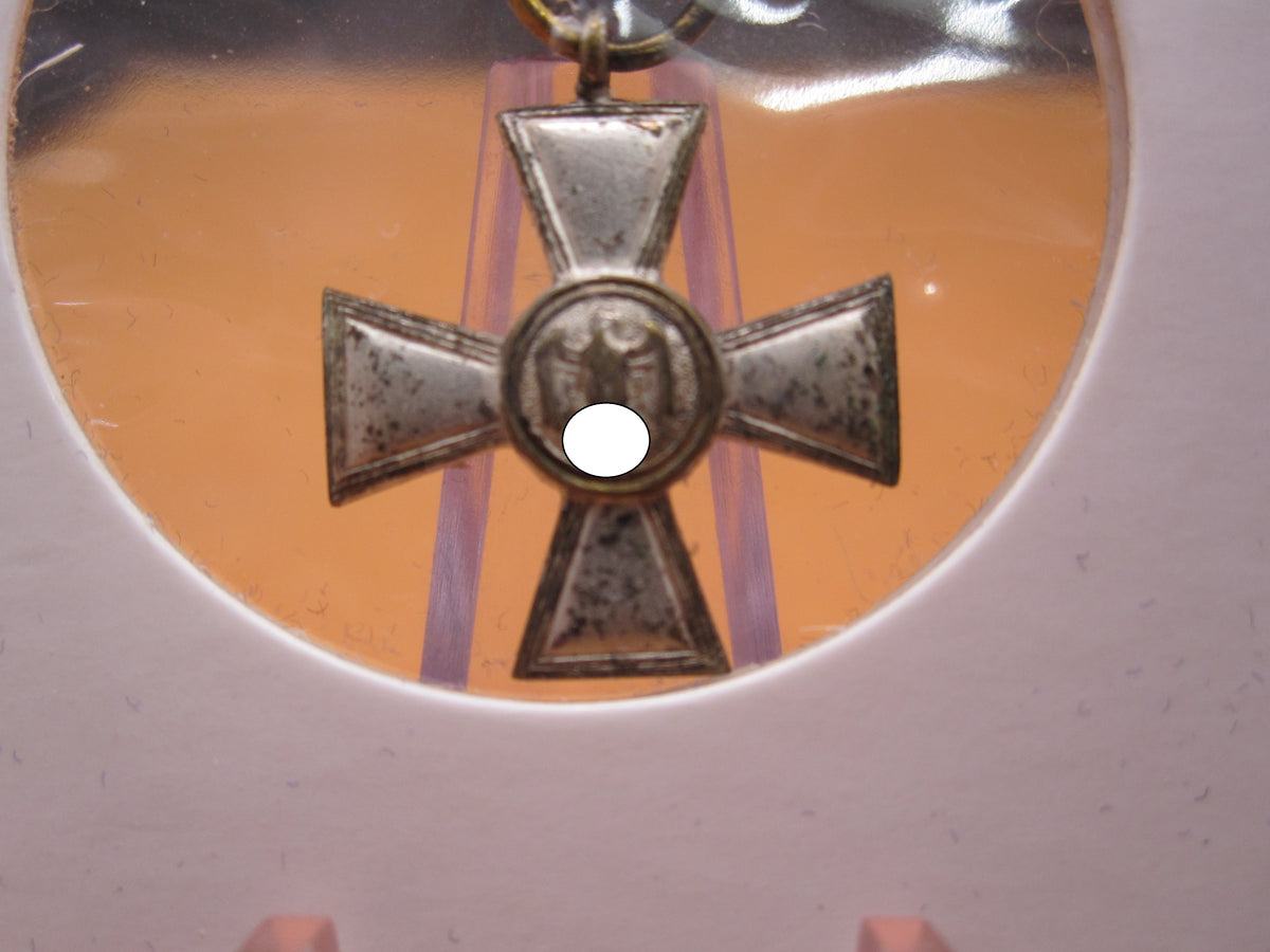 H.W.  -  - Miniatur Kreuz für 18 Dienstjahre in der Wehrmacht