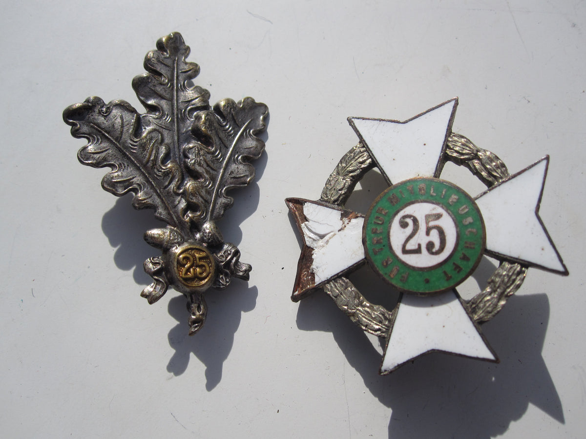 Sachsen - Weimar Militärverein Ehrenkreuz für 25 jährige Mitgliedschaft