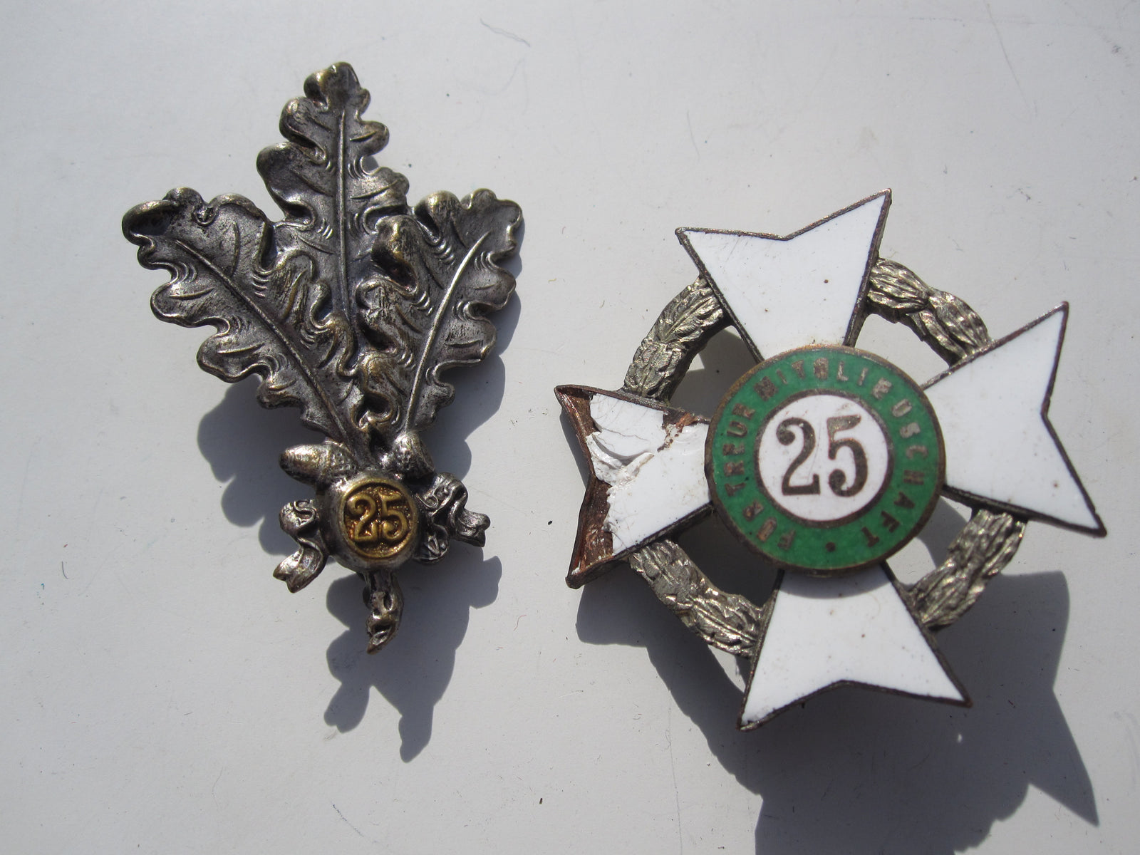 Sachsen - Weimar Militärverein Ehrenkreuz für 25 jährige Mitgliedschaft