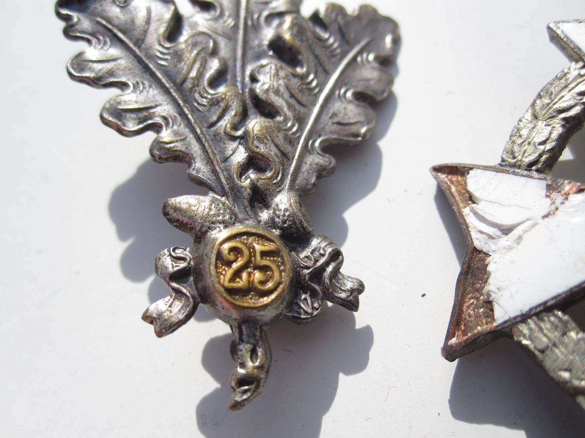 Sachsen - Weimar Militärverein Ehrenkreuz für 25 jährige Mitgliedschaft