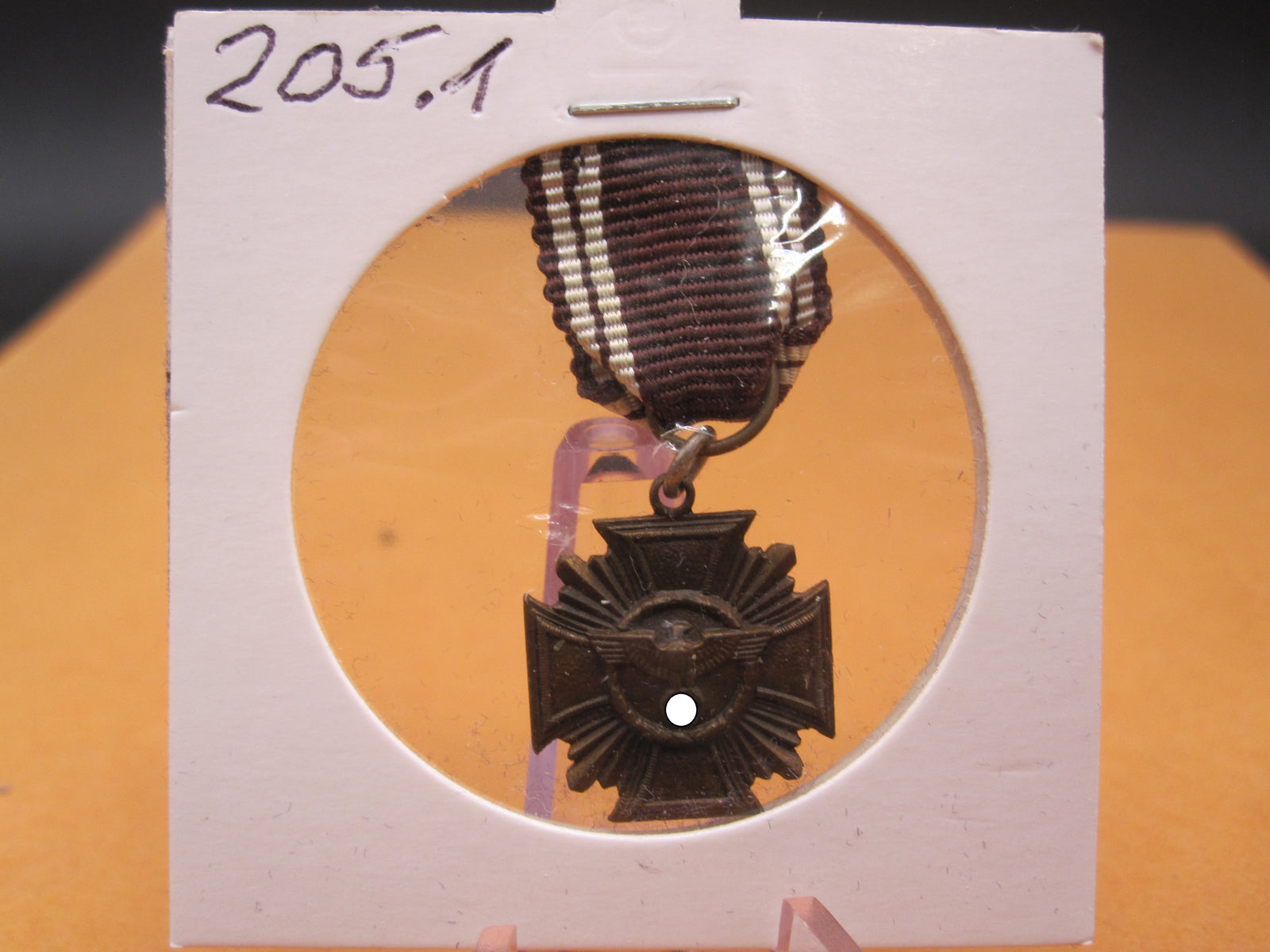 H.W.  -  - Miniatur Kreuz für 10 Dienstjahre in der Partei NSDAP MINT CONDITION