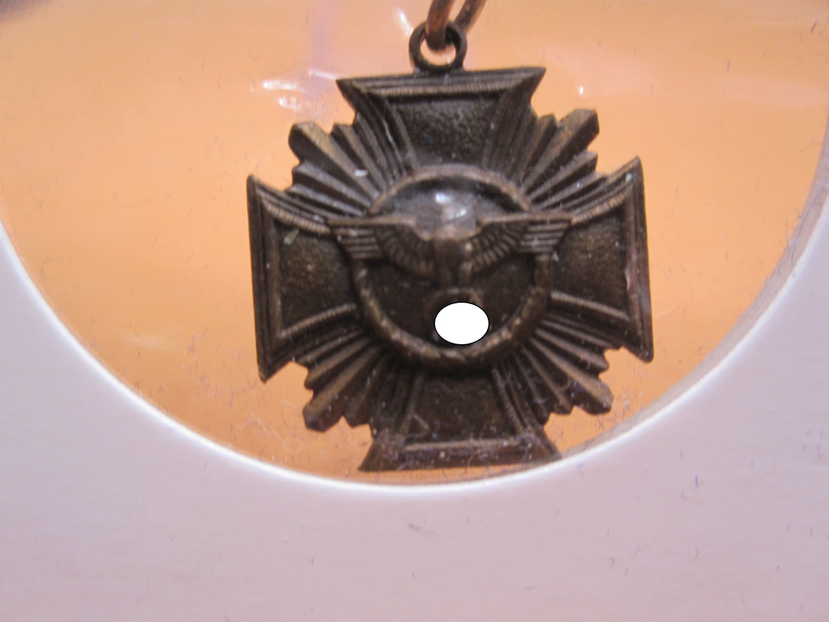 H.W.  -  - Miniatur Kreuz für 10 Dienstjahre in der Partei NSDAP MINT CONDITION