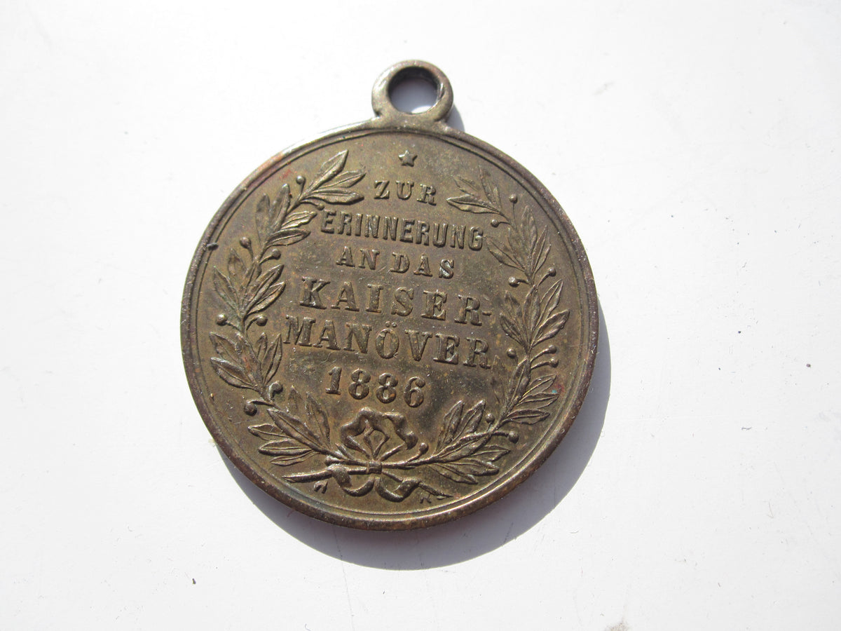 Medaille Preußen Kaiser Wilhelm I. Kaisermanöver 1886 Straßburg