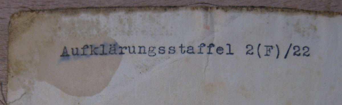 Frontflugspange für Aufklärer in Gold Mint Condition Aufklärungsstaffel 2 (F)/22