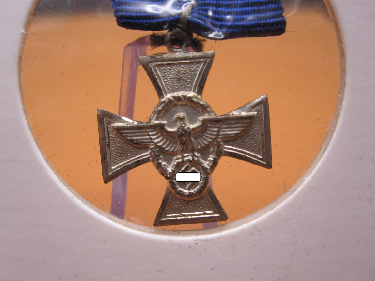 H.W.  -  - Miniatur Kreuz für 18 Dienstjahre in der deutschen Polizei