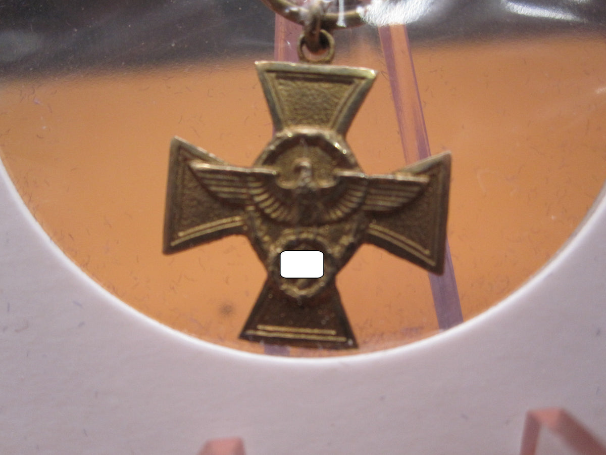 H.W.  -  - Miniatur Kreuz für 25 Dienstjahre in der deutschen Polizei