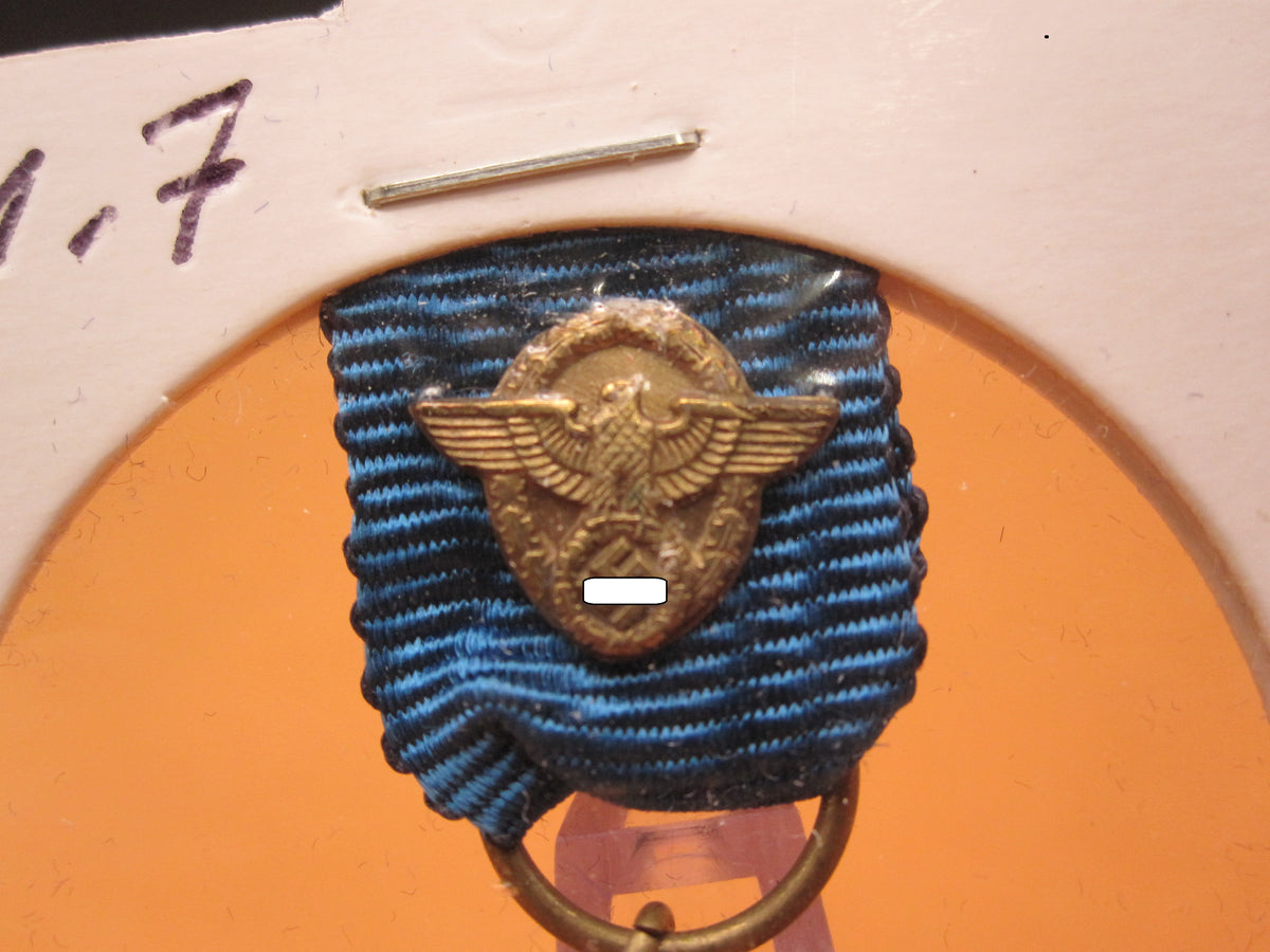 H.W.  -  - Miniatur Kreuz für 25 Dienstjahre in der deutschen Polizei