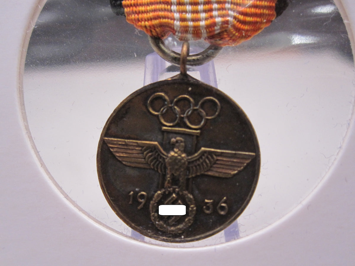 H.W.  -  - Miniatur Medaille für Olympiade 1936 in Berlin Olympische Spiele