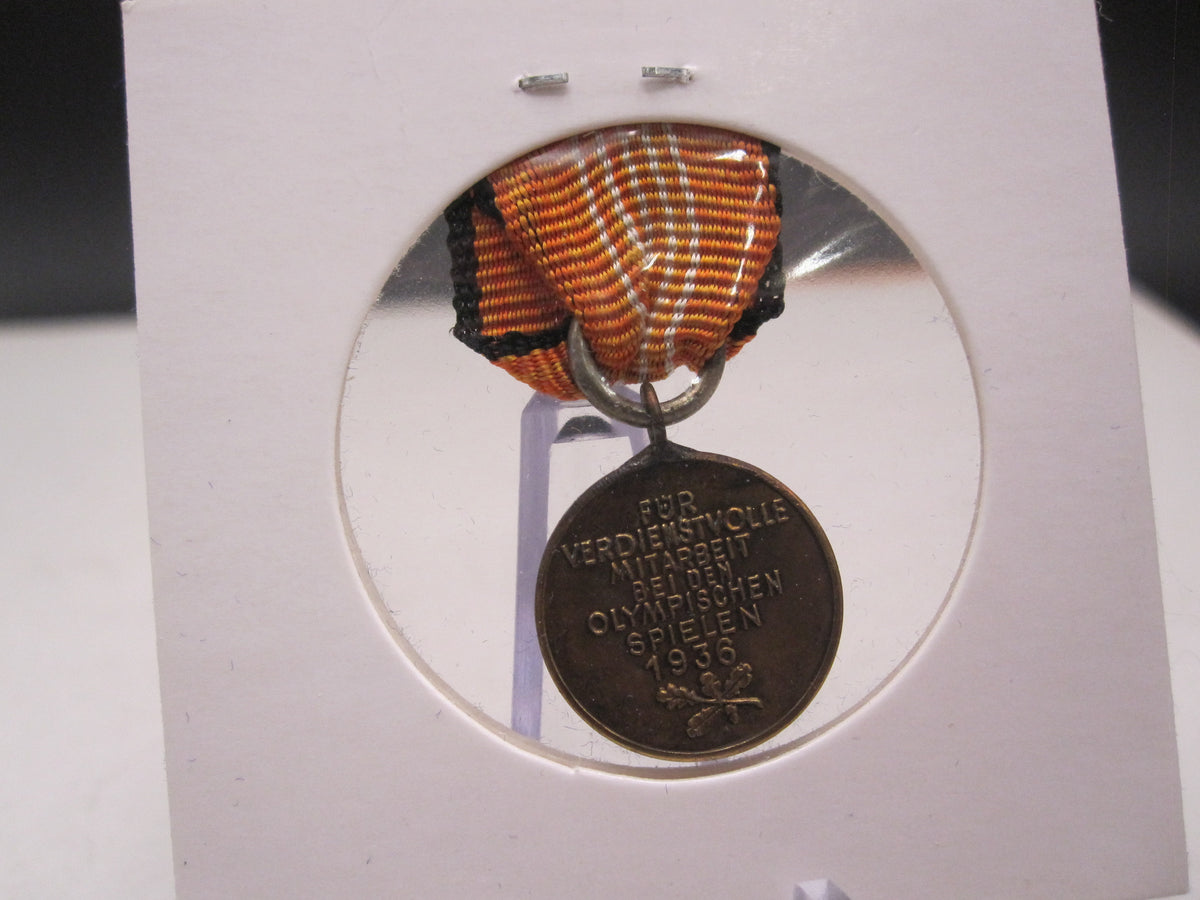 H.W.  -  - Miniatur Medaille für Olympiade 1936 in Berlin Olympische Spiele