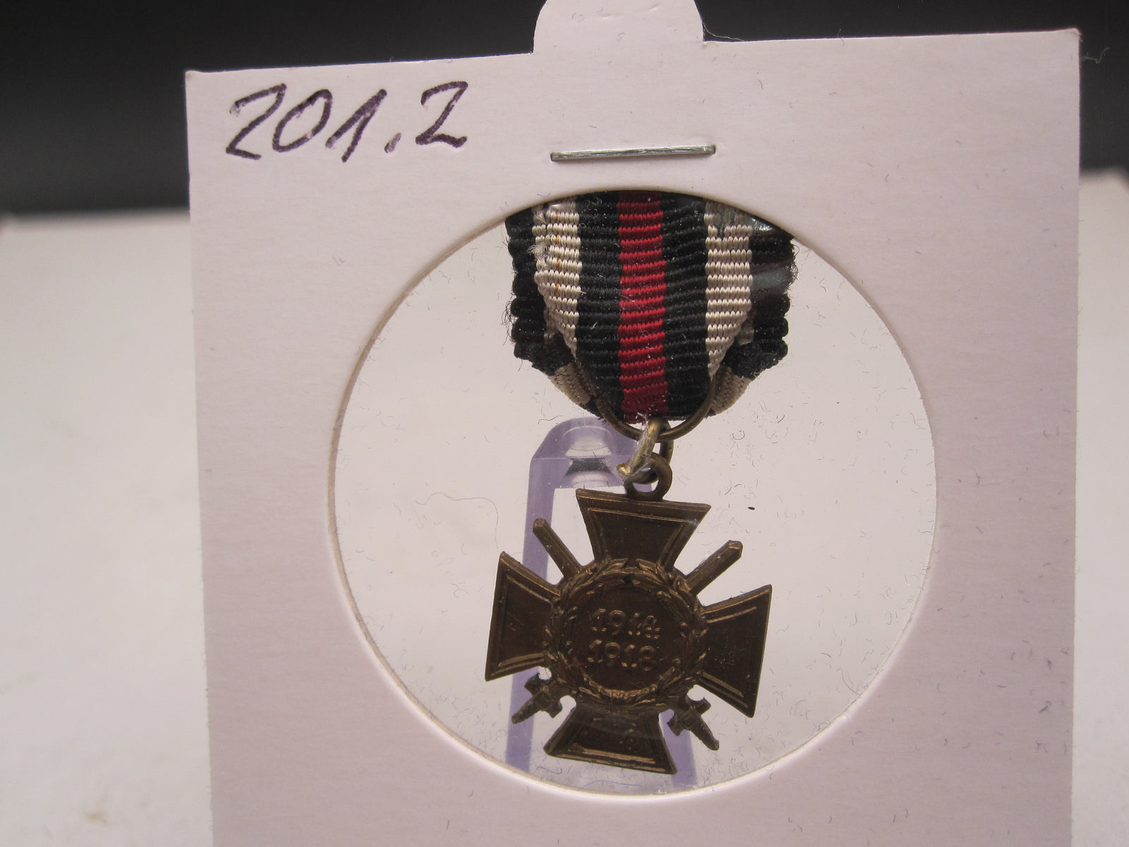 H.W.  -  -  Miniatur Kreuz Ehrenkreuz für Frontkämpfer 1914 - 1918