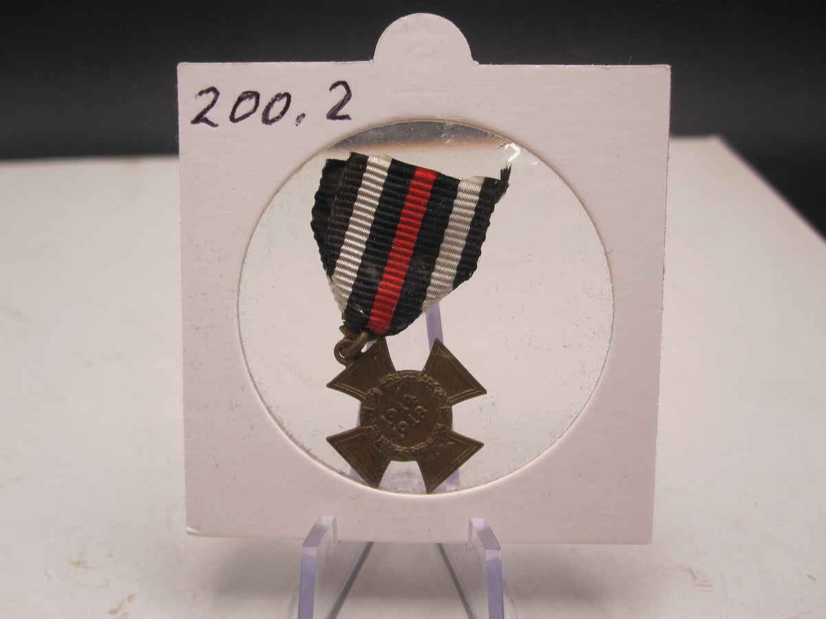 H.W.  -  -  Miniatur Kreuz Ehrenkreuz für Kriegsteilnehmer 1914 - 1918