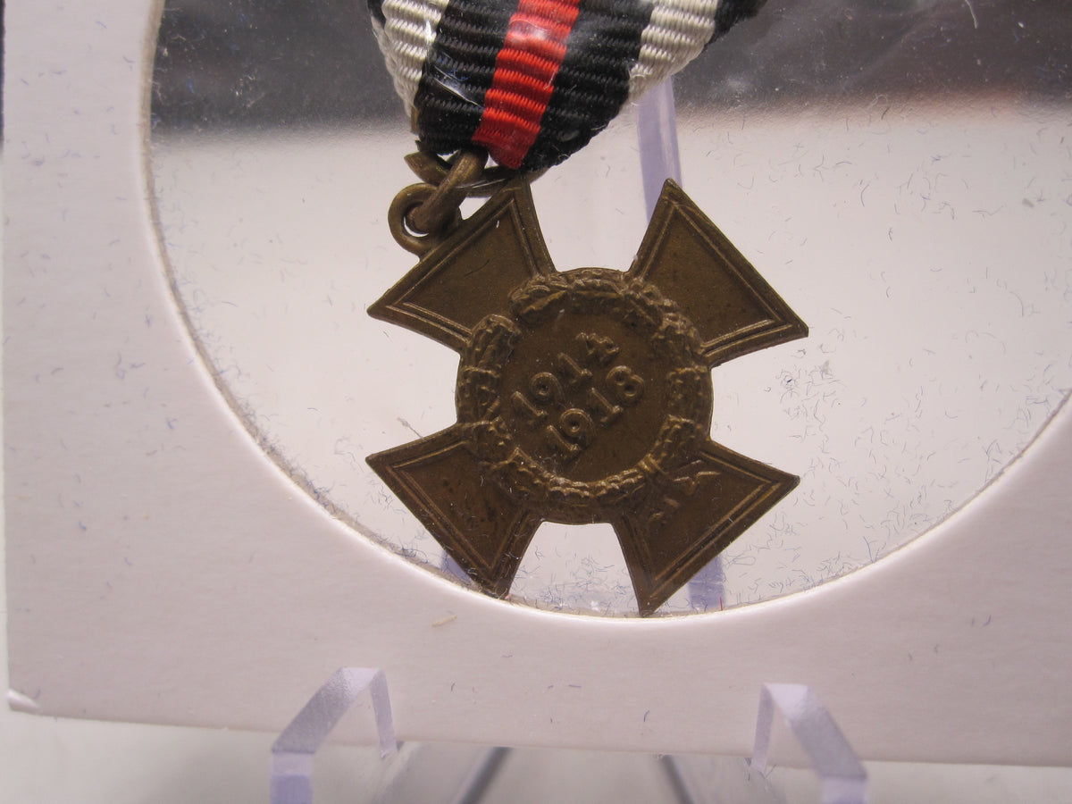 H.W.  -  -  Miniatur Kreuz Ehrenkreuz für Kriegsteilnehmer 1914 - 1918
