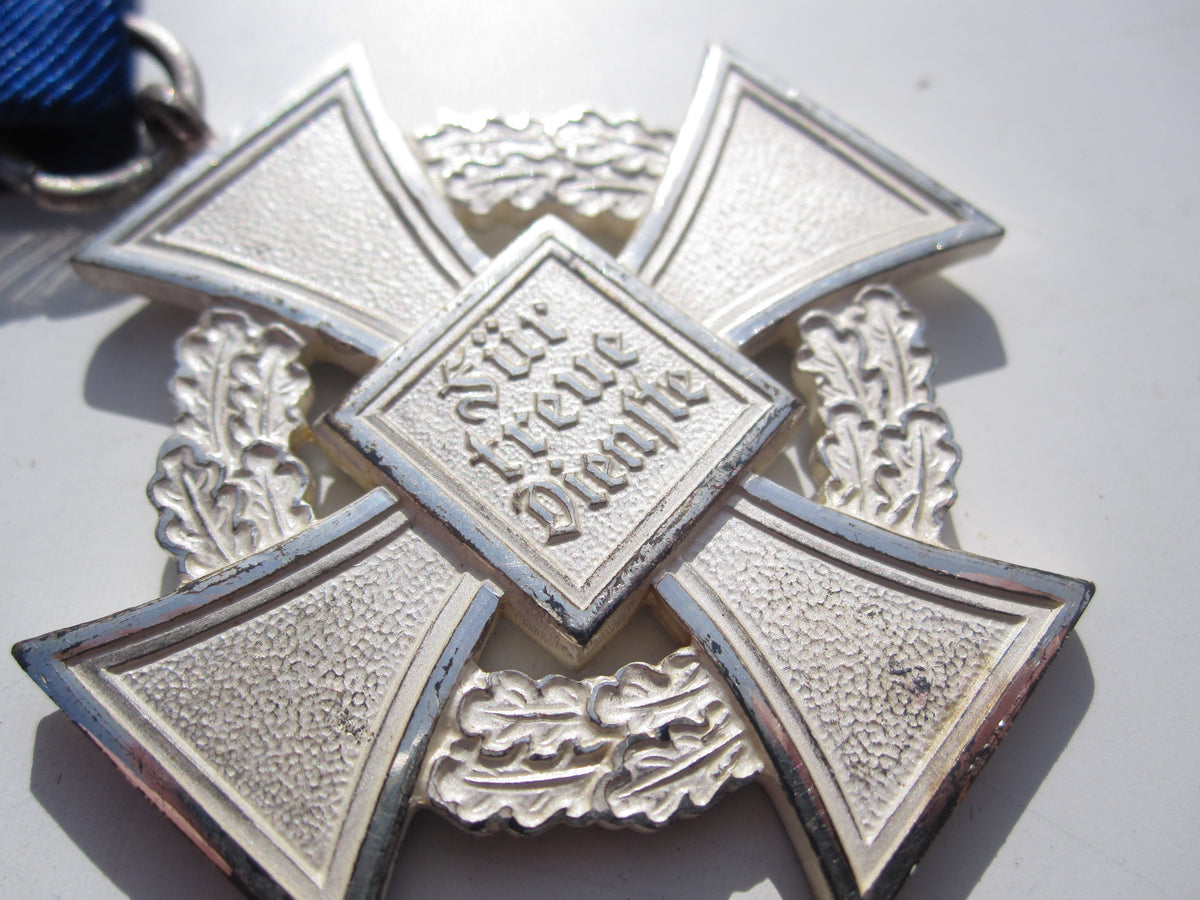 Treudienst-Ehrenzeichen für 25 Jahre in Verleihungsschachtel Hersteller: Wächtler &amp; Lange