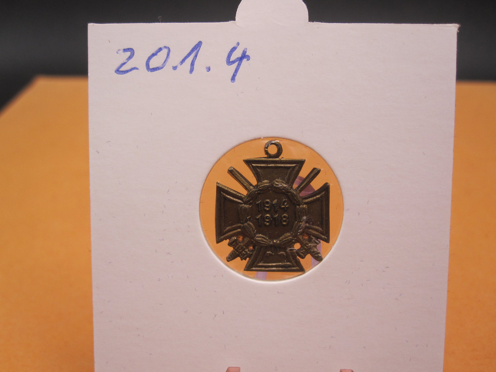 H.W.  -  -  Miniatur Kreuz Ehrenkreuz für Frontkämpfer 1914 - 1918