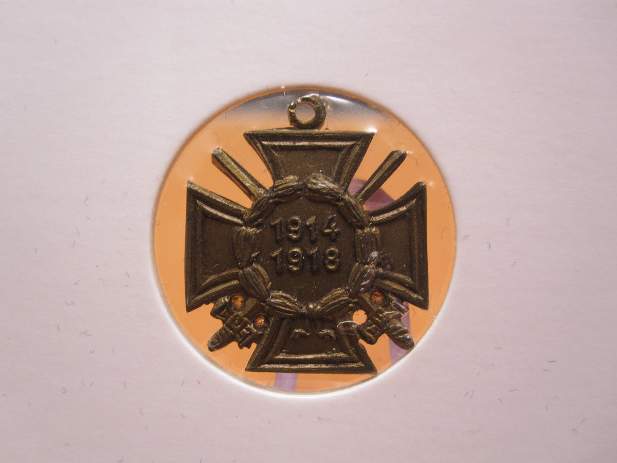 H.W.  -  -  Miniatur Kreuz Ehrenkreuz für Frontkämpfer 1914 - 1918