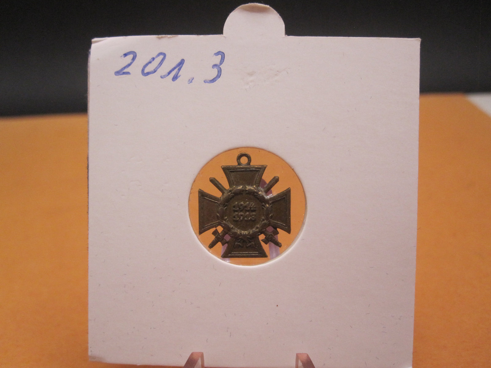 H.W.  -  -  Miniatur Kreuz Ehrenkreuz für Frontkämpfer 1914 - 1918