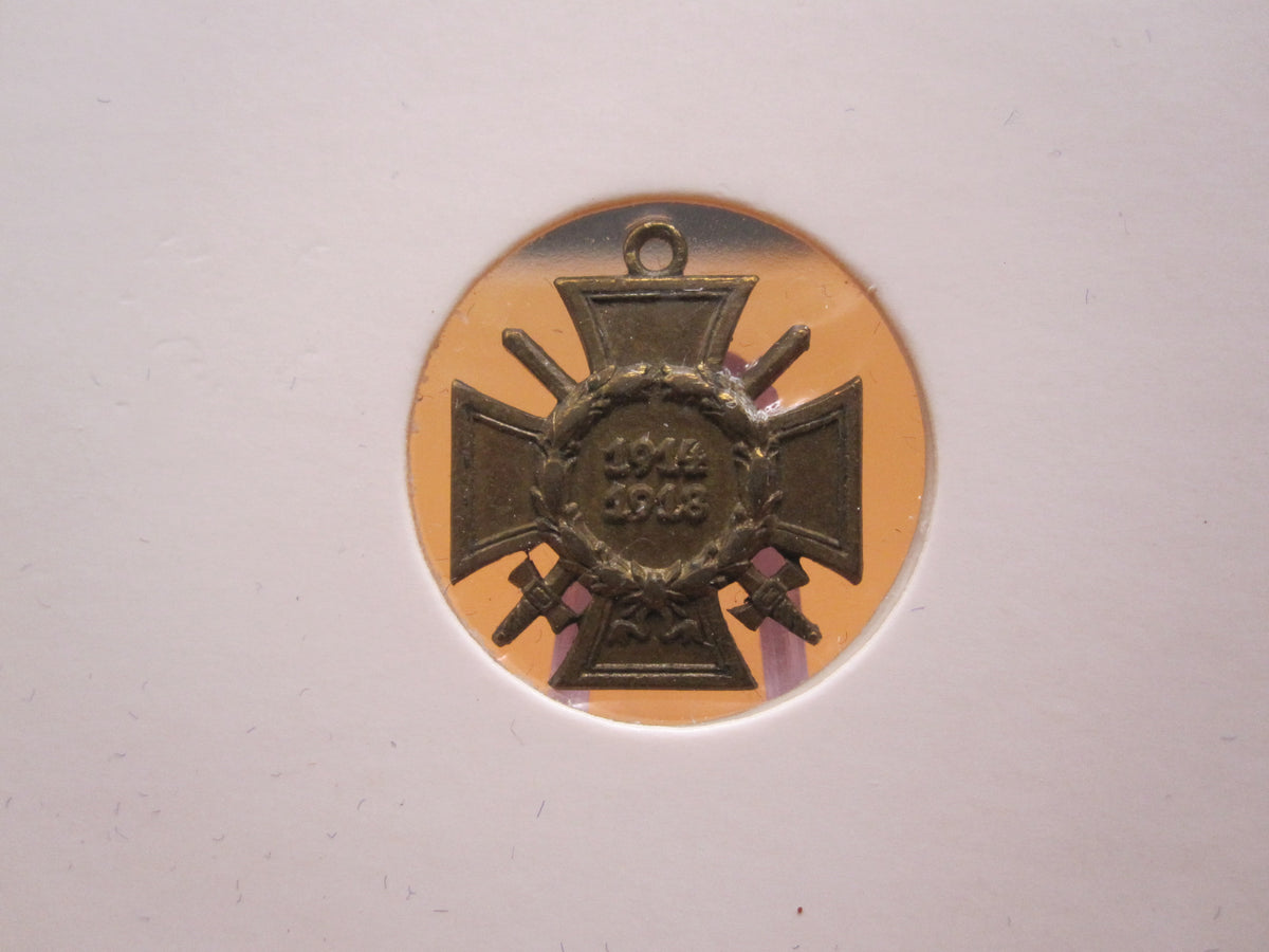 H.W.  -  -  Miniatur Kreuz Ehrenkreuz für Frontkämpfer 1914 - 1918