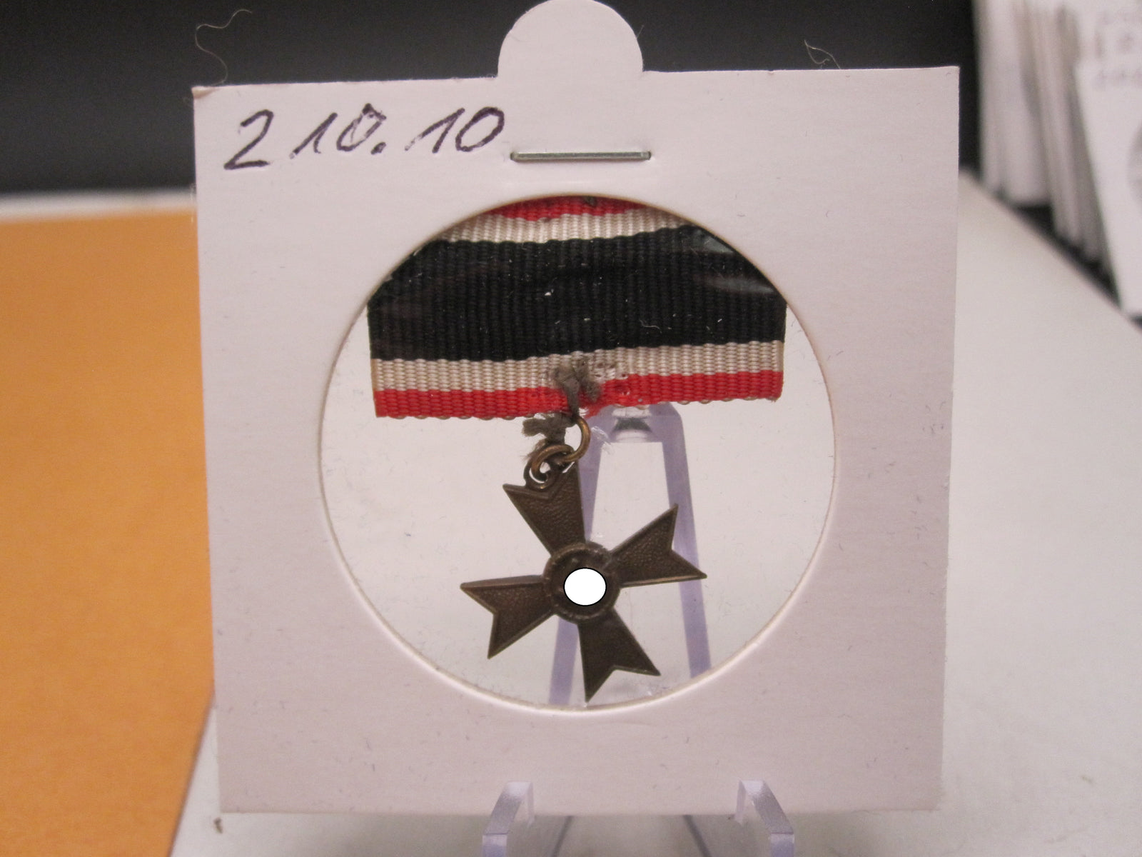 H.W.  -  -  Miniatur Kreuz Kriegsverdienstkreuz 2.Klasse OHNE Schwerter 1939