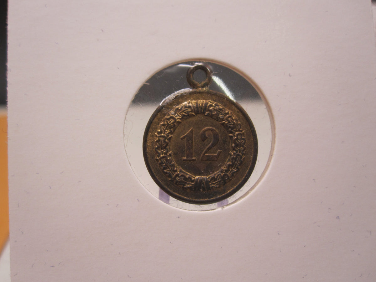 H.W.  -  - Miniatur Medaille für 12 Dienstjahre in der Wehrmacht