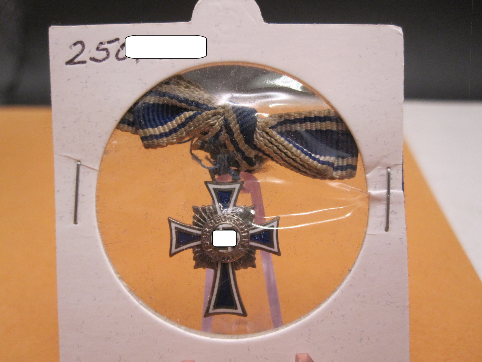 H.W.  -  -  Miniatur Kreuz Ehrenkreuz der deutschen Mutter / Mutterkreuz in Silber