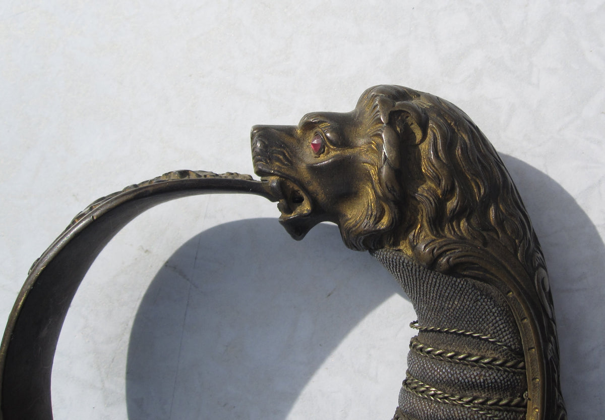 Löwenkopfsäbel Garde Preußen Hersteller: unbekannt