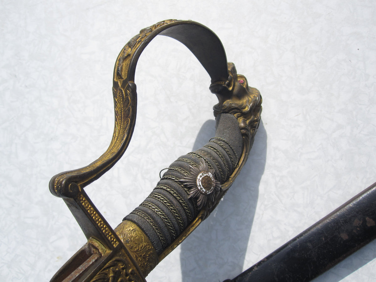 Löwenkopfsäbel Garde Preußen Hersteller: unbekannt