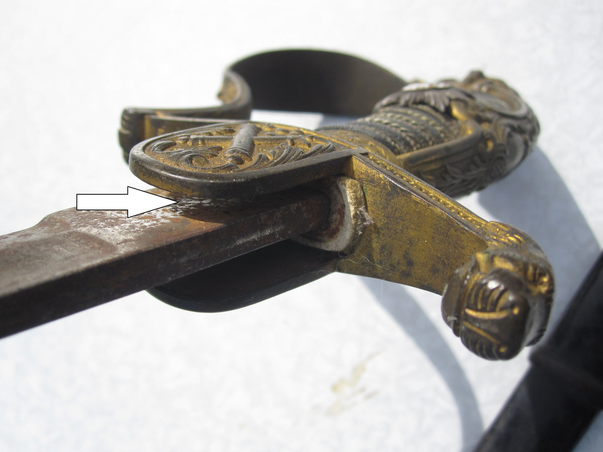 Löwenkopfsäbel Garde Preußen Hersteller: unbekannt