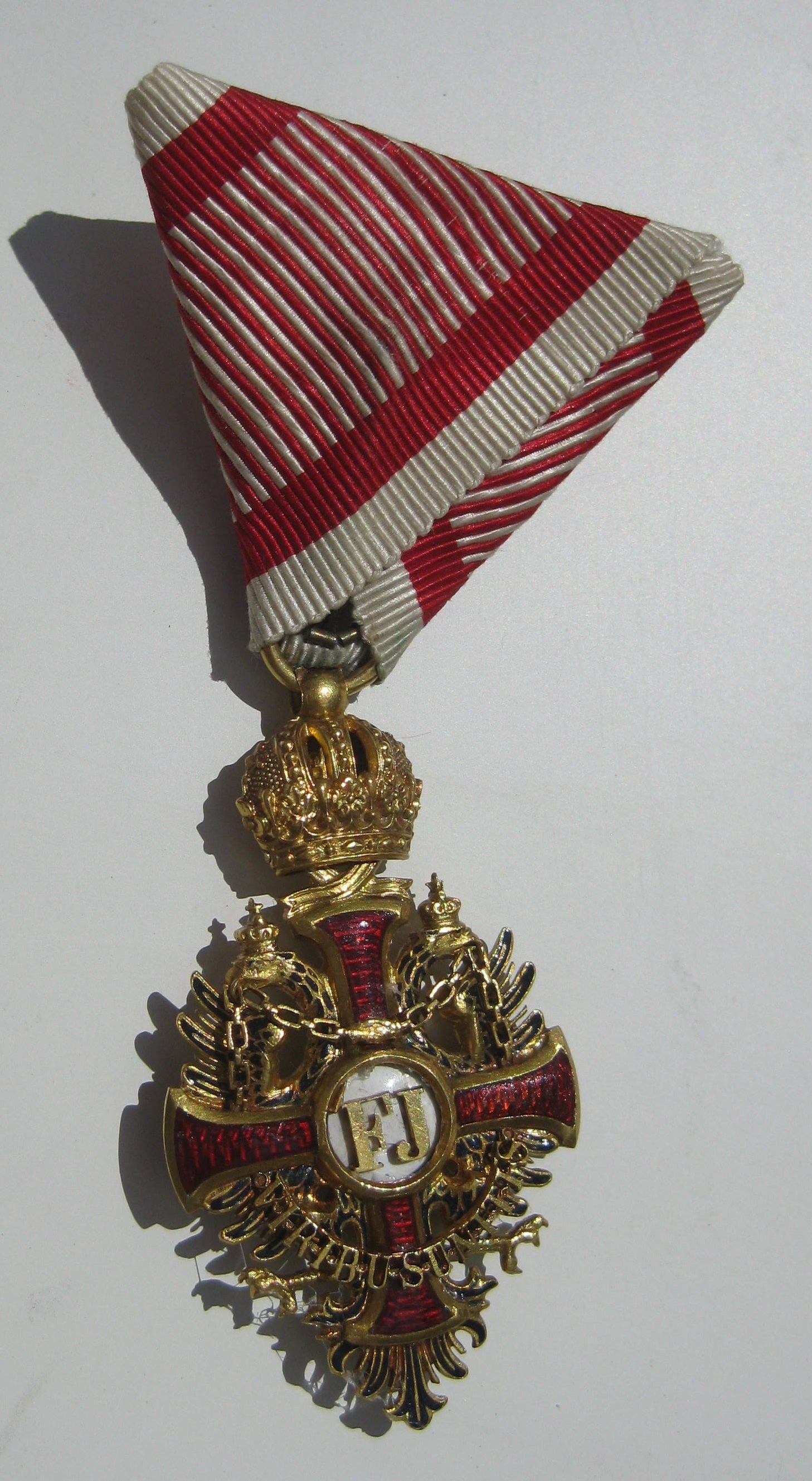 Österreich Ritterkreuz Franz Joseph Orden in ECHT GOLD 18Karat VIRIBUS UNITIS