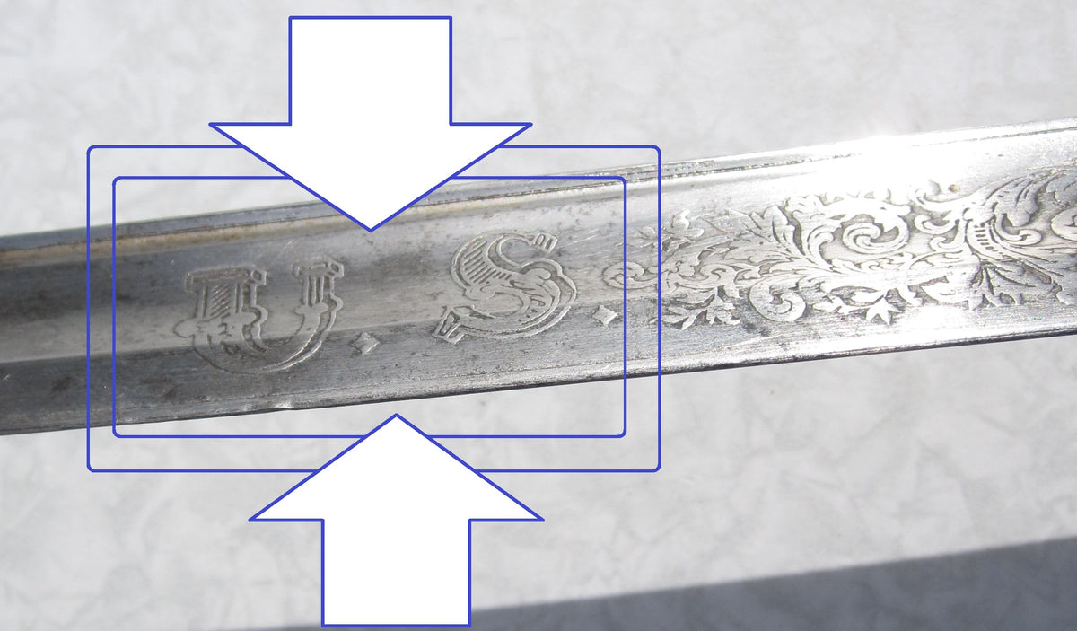 Schwerer US Kavalleriesäbel amerikanischer Bürgerkrieg M1860