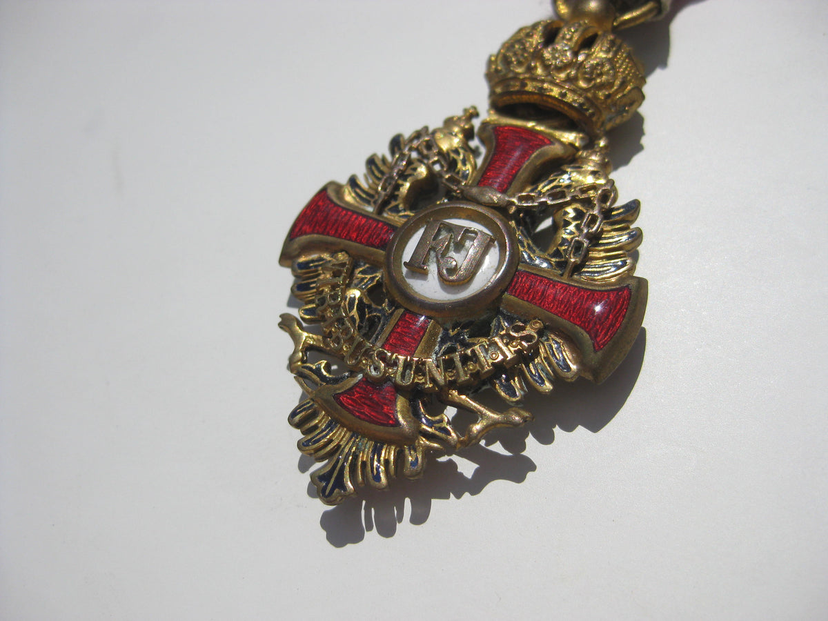 H.W. Österreich Ritterkreuz Franz Joseph Orden VIRIBUS UNITIS