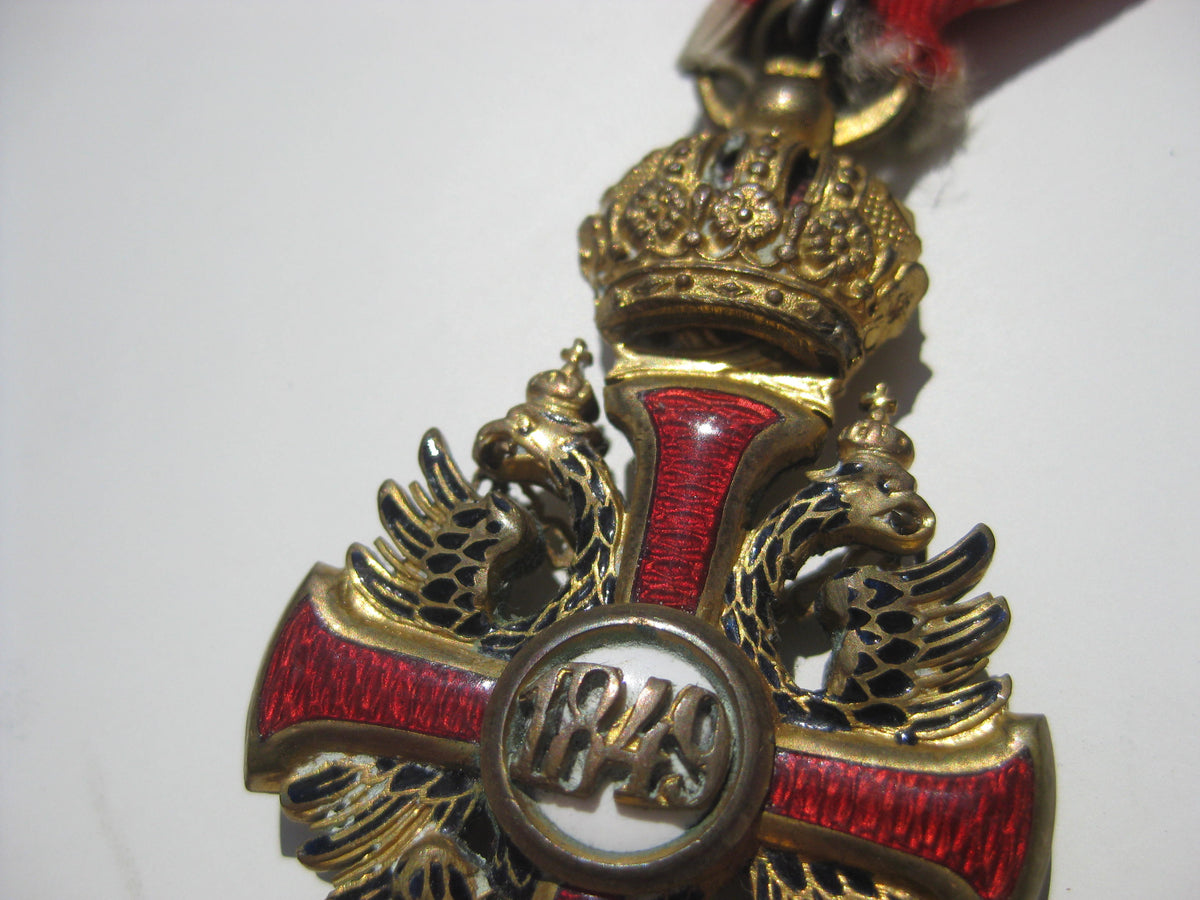 H.W. Österreich Ritterkreuz Franz Joseph Orden VIRIBUS UNITIS