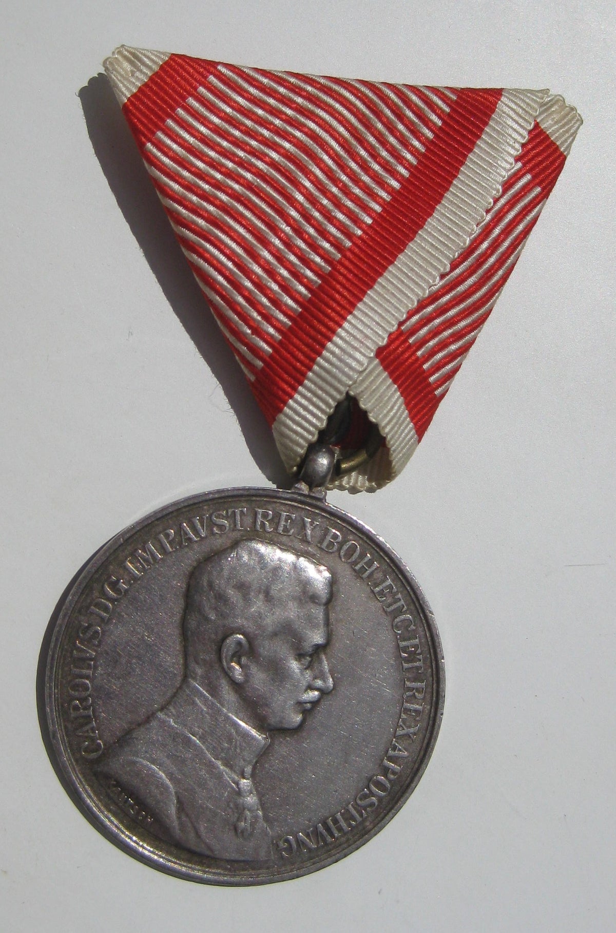 Große silberne Tapferkeitsmedaille Medaille Österreich 1914    H.W.