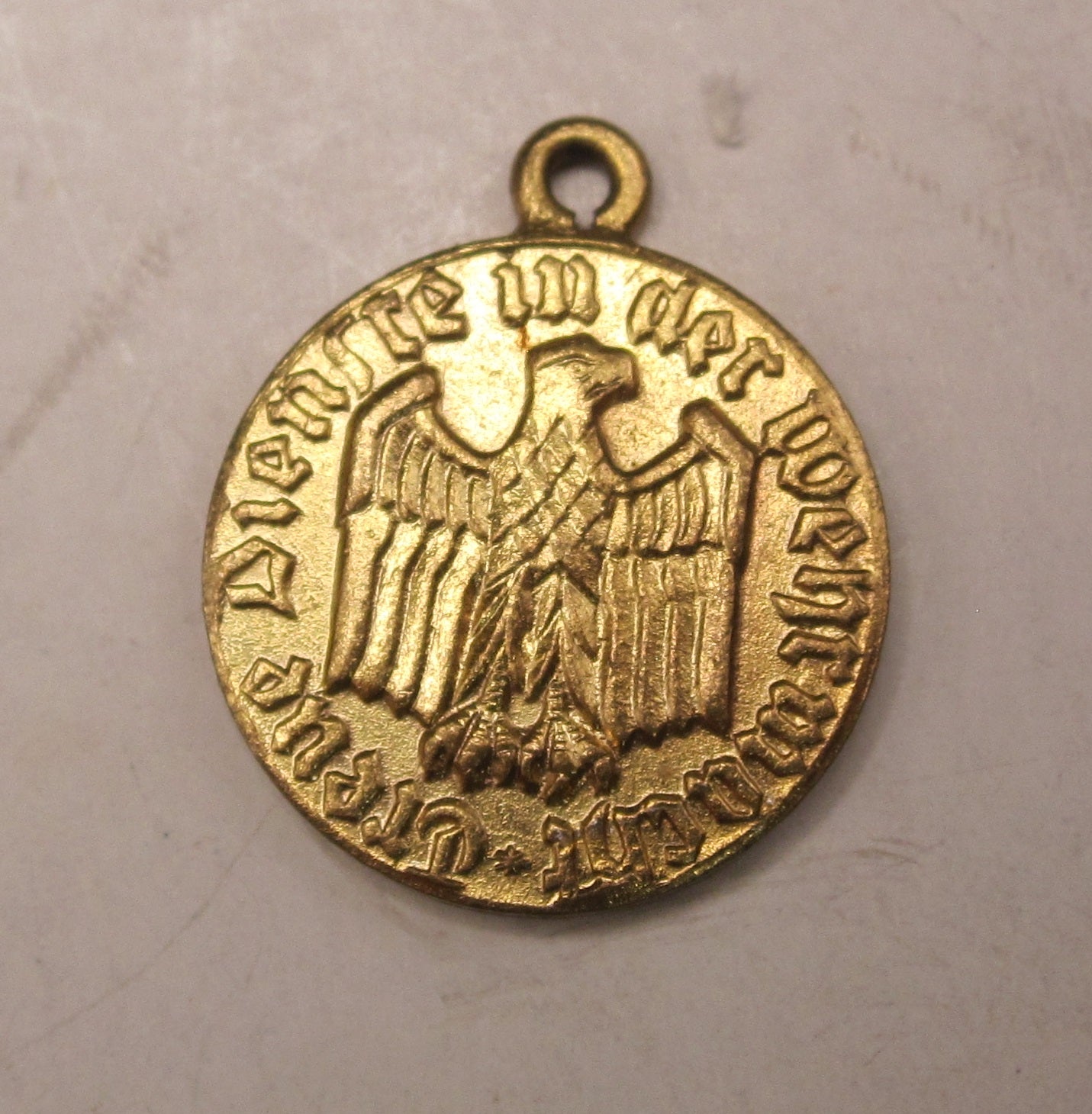 H.W.  -  - Miniatur Dienstauszeichnung der Wehrmacht für 12 Jahre Modell / Ausführung 1957