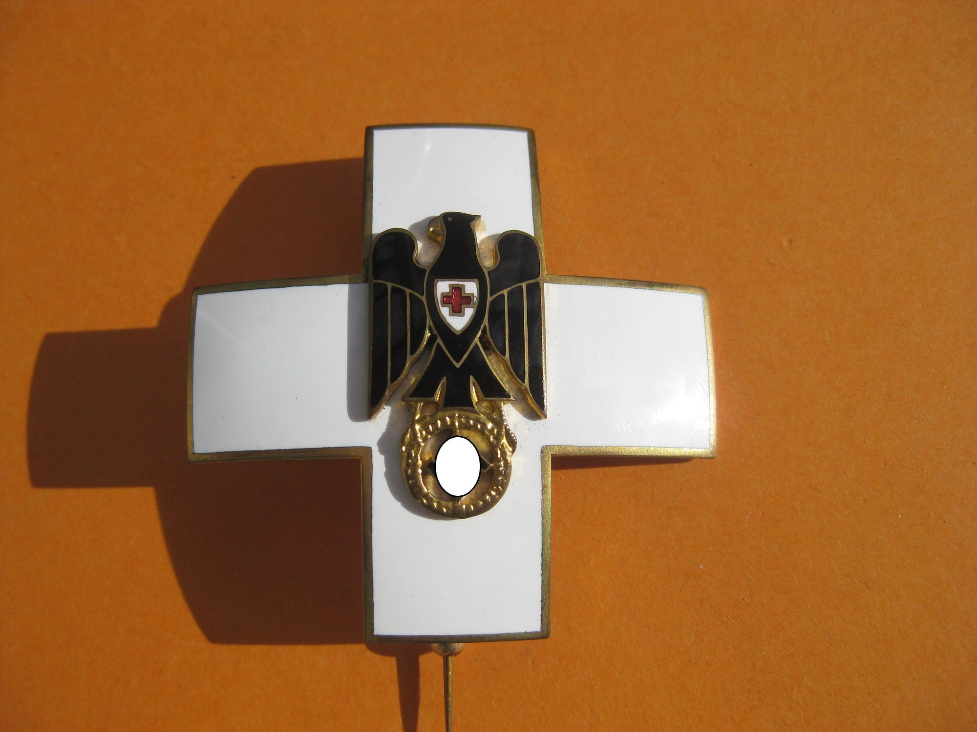 Orden Rotes Kreuz Ehrenzeichen 2.Stufe 1937 Steckkreuz (DRK) 100% verliehenes ORIGINALSTÜCK!!!!