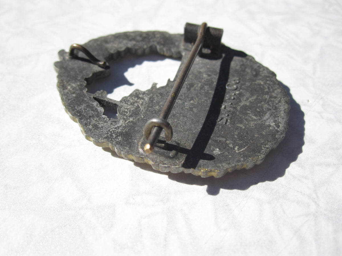 Zerstörer Kriegsabzeichen der Kriegsmarine Hersteller:  S.H.u.Co. 3.Form