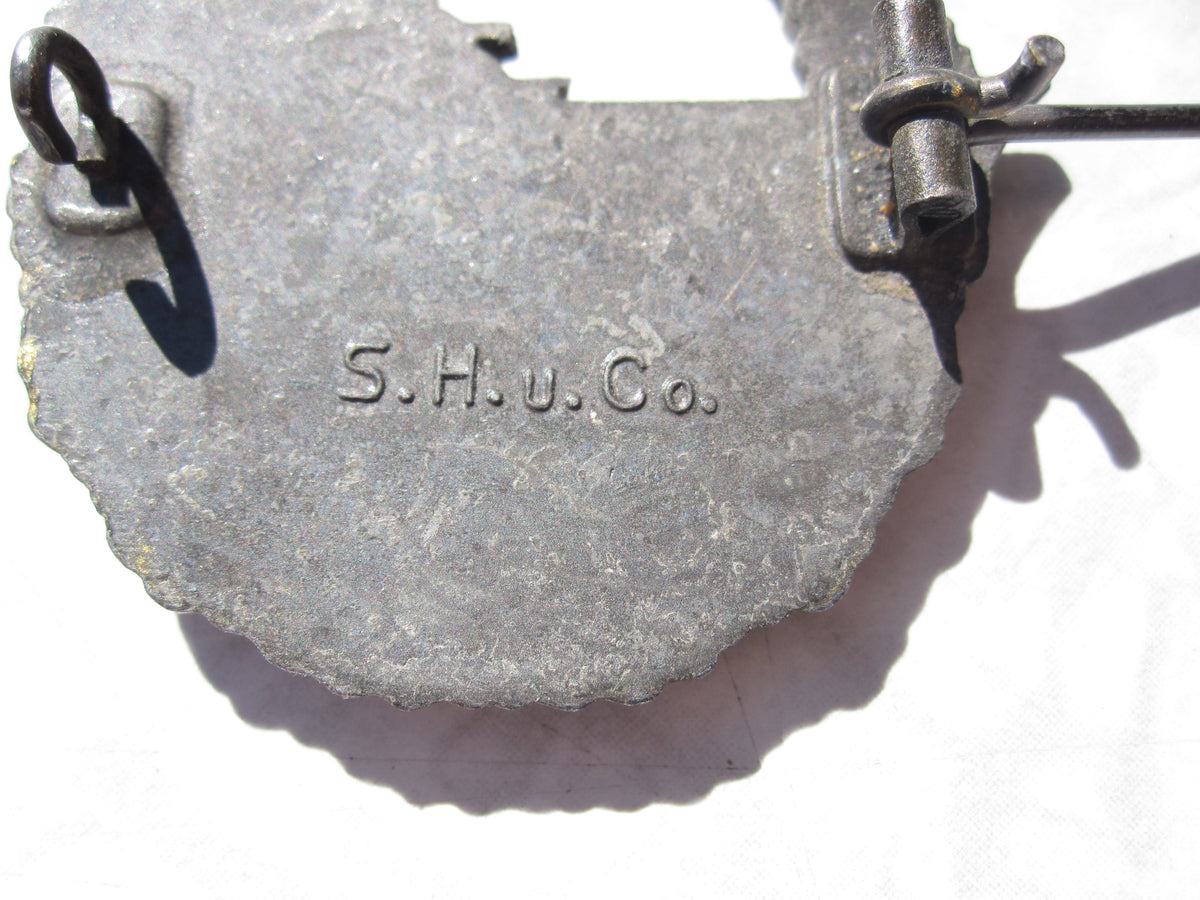 Zerstörer Kriegsabzeichen der Kriegsmarine Hersteller:  S.H.u.Co. 3.Form