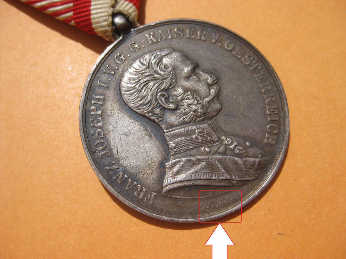 H.W. Medaille Österreich 1914 Große silberne Tapferkeitsmedaille