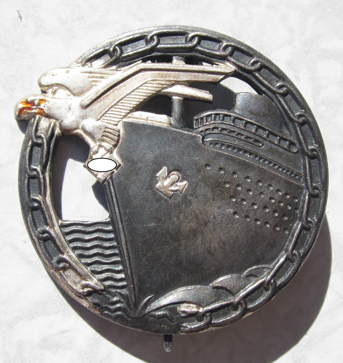 Blockadebrecherkriegsabzeichen Buntmetall Reenactement