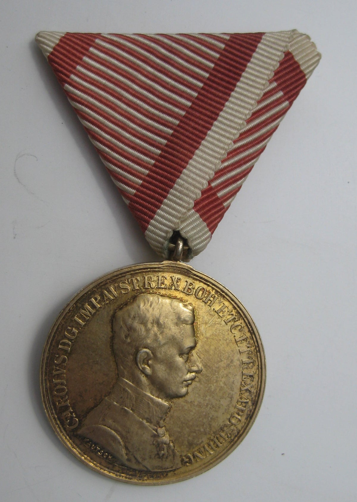 H.W. Medaille Österreich 1914 goldene Tapferkeitsmedaille