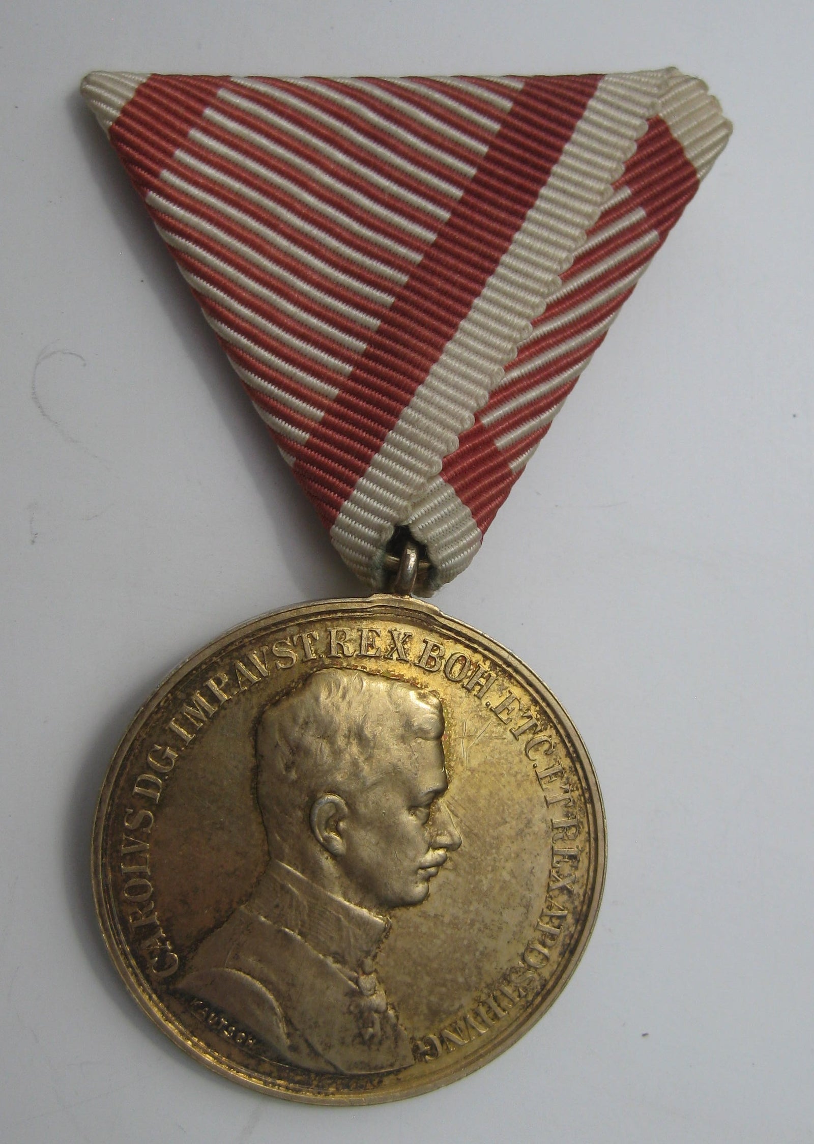 H.W. Medaille Österreich 1914 goldene Tapferkeitsmedaille