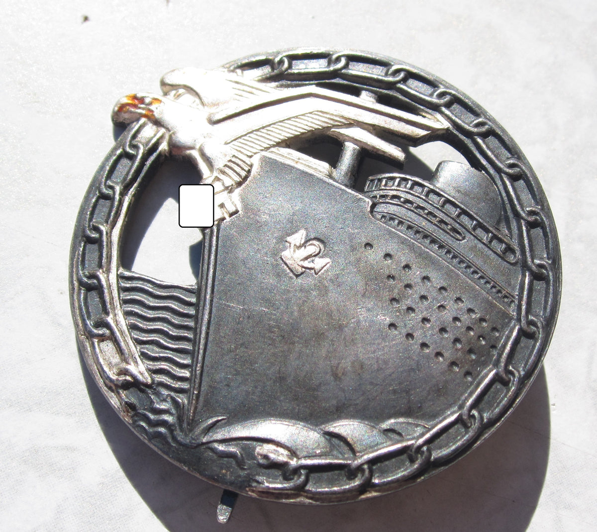 Blockadebrecherkriegsabzeichen Buntmetall Reenactement